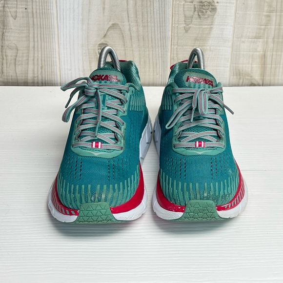 Hoka One One Shoes - Hoka One One Clifton 5 Women’s Sneakers Green Blue Slate / Canton Size 7.5